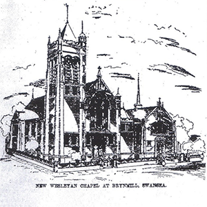 Brynmill Methodist chapel - original plan